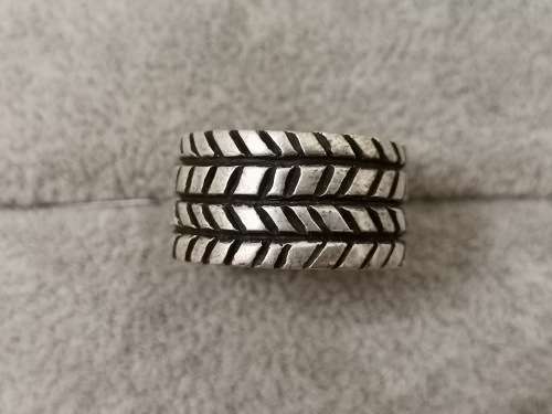 Patterned Silver Ring