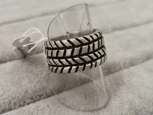 Patterned Silver Ring