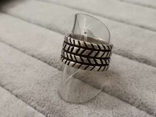 Patterned Silver Ring