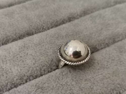 Silver Pearl-Styled Ring