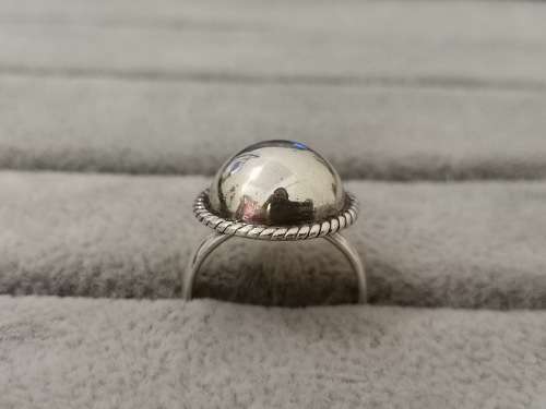 Silver Pearl-Styled Ring