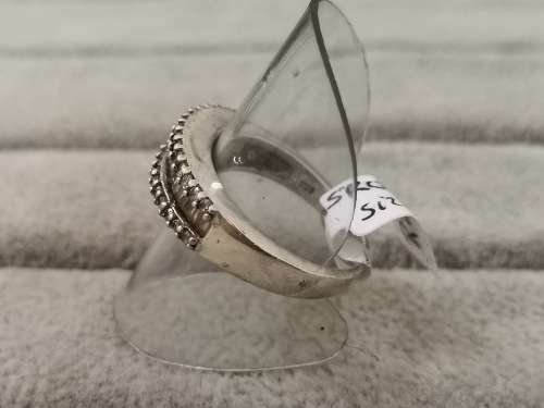 Big Silver Half-Eternity Ring