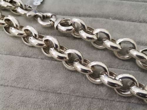 Big Silver Rolo Chain