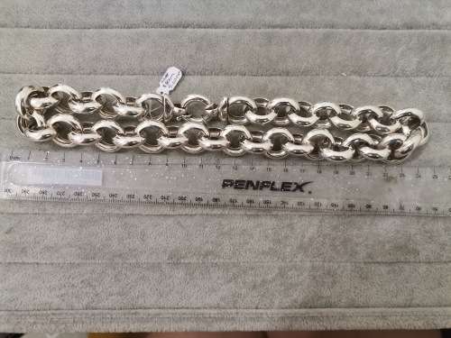 Big Silver Rolo Chain