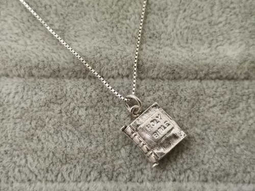 DISCOUNT!! Silver Bible Necklace