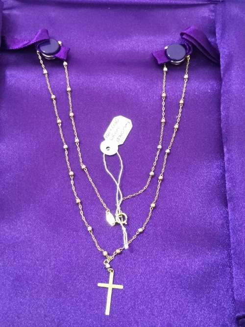 Magnificent 14ct Gold Cross Necklace