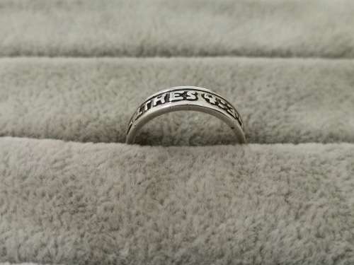 Sterling Silver Bible Verse Ring