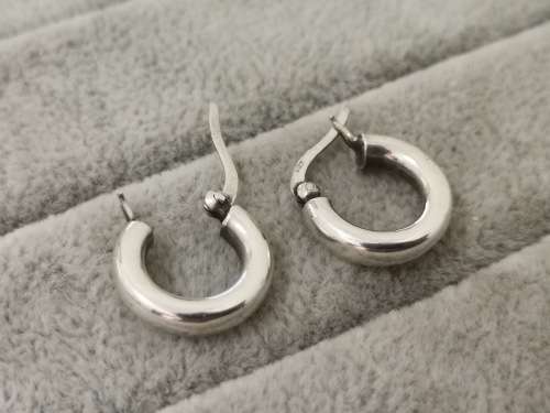 Small Sterling Silver Hoop Earrings