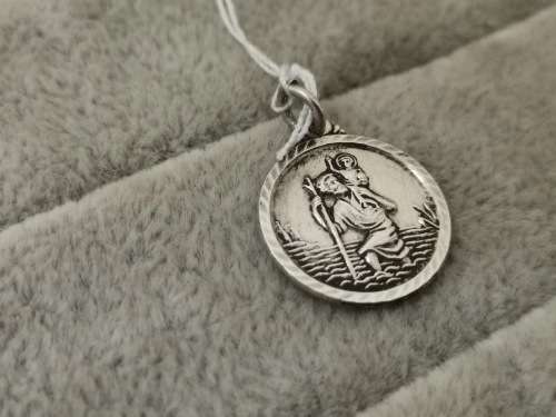 Sterling Silver St. Christopher Pendant