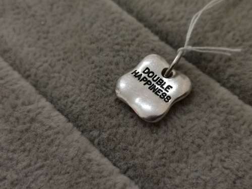 Silver Double Happiness Pendant