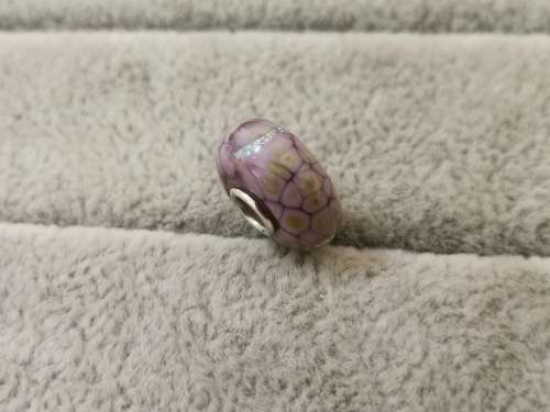Purple and Gold Troll Bead Charm