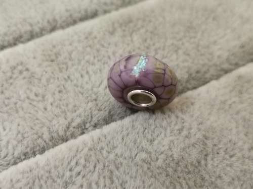 Purple and Gold Troll Bead Charm