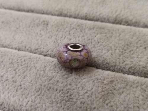 Purple and Gold Troll Bead Charm