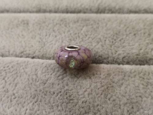 Purple and Gold Troll Bead Charm