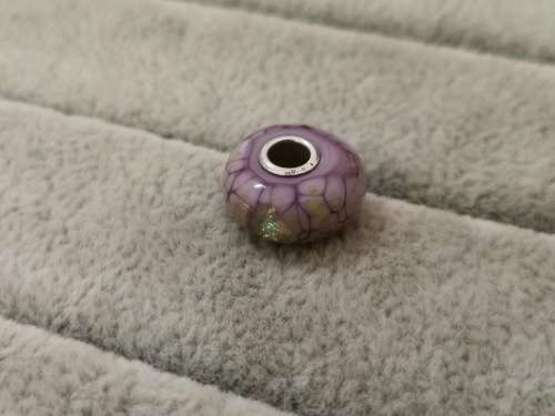 Purple and Gold Troll Bead Charm
