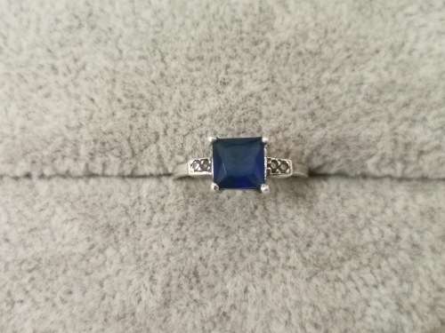 Brilliant Silver Solitaire Ring