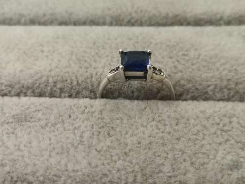 Brilliant Silver Solitaire Ring