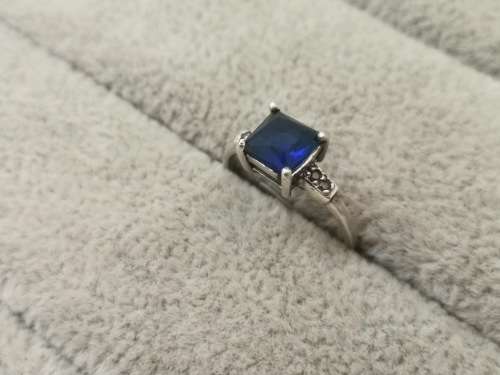 Brilliant Silver Solitaire Ring