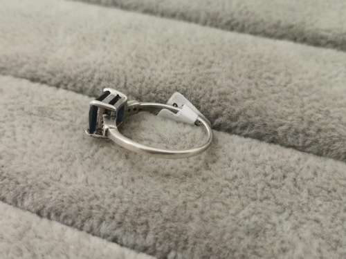 Brilliant Silver Solitaire Ring