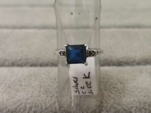 Brilliant Silver Solitaire Ring
