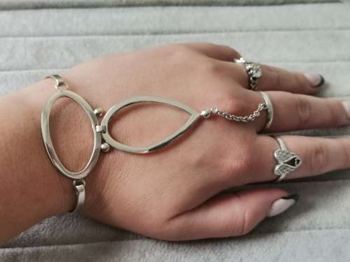 Silver Hand Chain