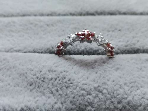 Stunning Silver Flower Ring (Size N)