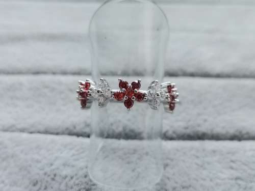 Stunning Silver Flower Ring (Size N)