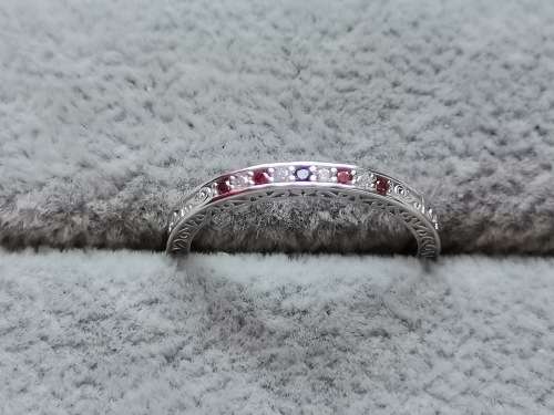 Detailed Silver Ring (Size Q)
