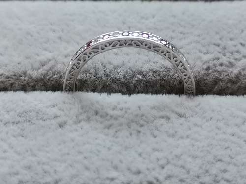 Detailed Silver Ring (Size Q)