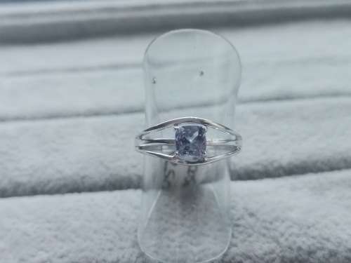Stunning Silver Solitaire Ring