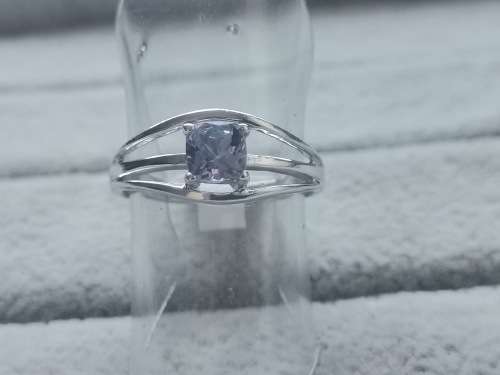 Stunning Silver Solitaire Ring