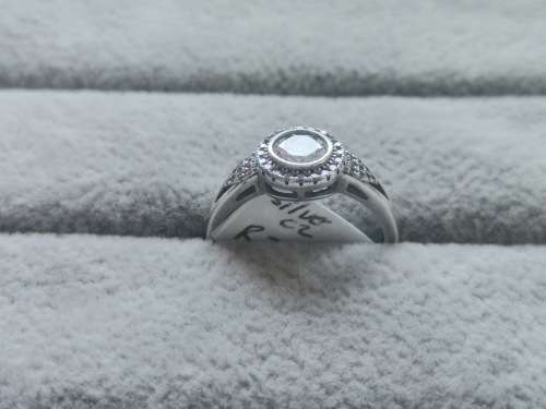 Silver Halo Ring