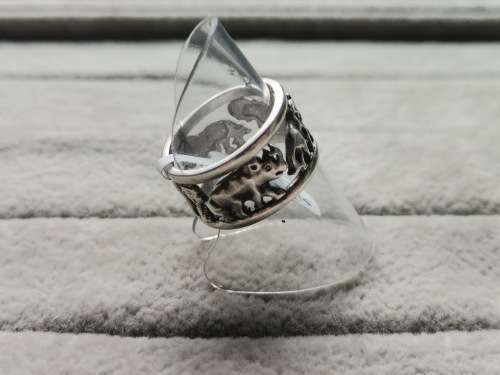 Silver Big 5 Ring