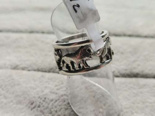 Silver Big 5 Ring
