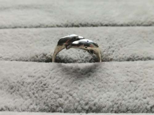 Silver Dolphin Ring