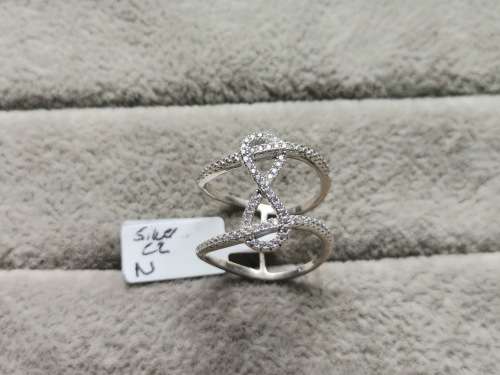 Unique Silver Infinity Ring