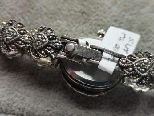 DISCOUNT!! Detailed Silver and Marcasite Watch