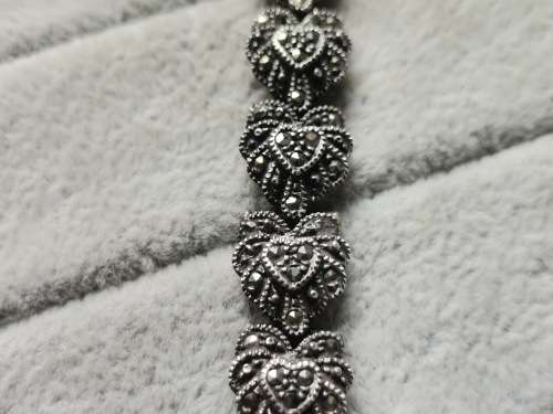 DISCOUNT!! Detailed Silver and Marcasite Watch