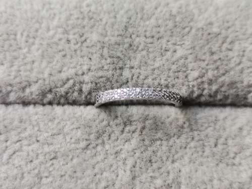 Silver Half-Eternity Ring