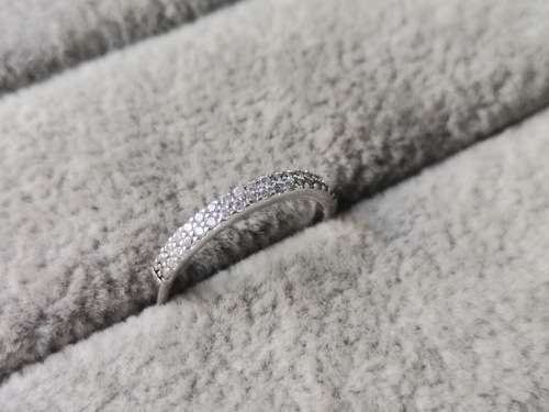 Silver Half-Eternity Ring
