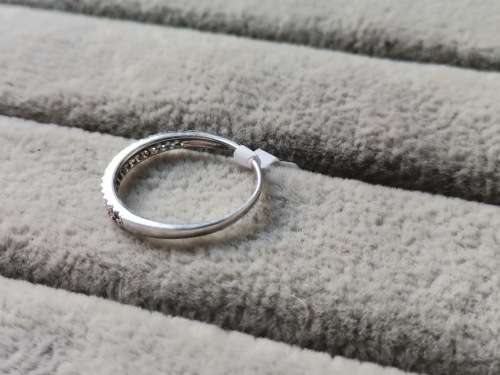Silver Half-Eternity Ring