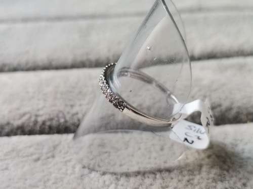 Silver Half-Eternity Ring
