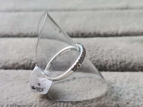 Silver Half-Eternity Ring