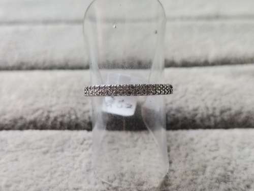 Silver Half-Eternity Ring
