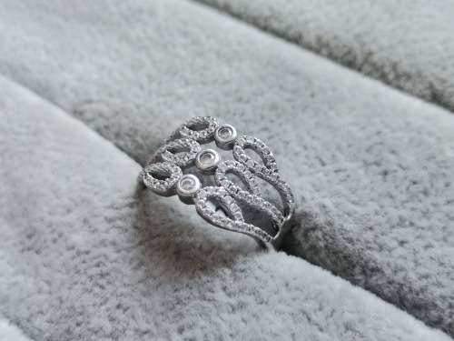 Detailed Silver Ring