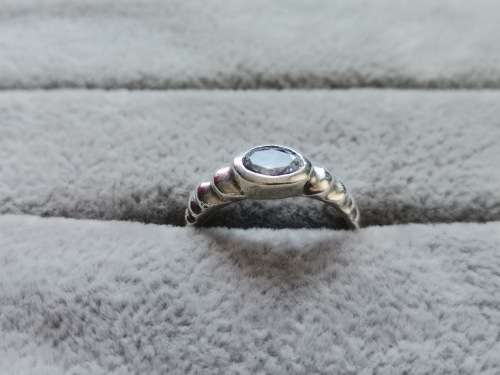DISCOUNT!! Silver Solitaire Ring