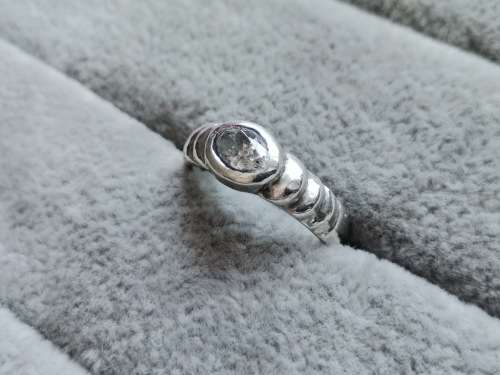 DISCOUNT!! Silver Solitaire Ring