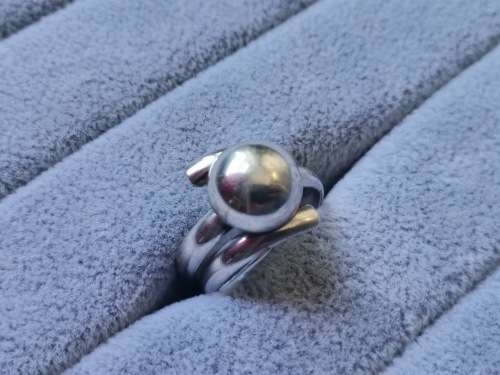 DISCOUNT!! Unique Silver Adjustable Ring