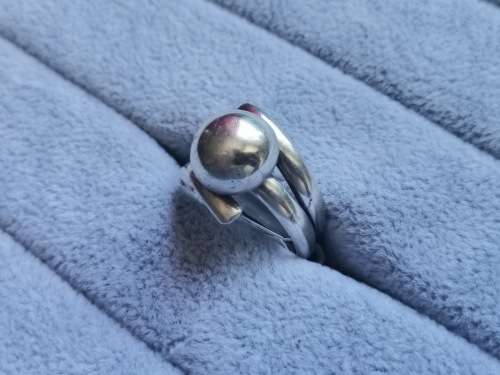 DISCOUNT!! Unique Silver Adjustable Ring
