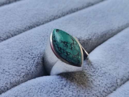 DISCOUNT!! Adjustable Silver  Turquoise Ring